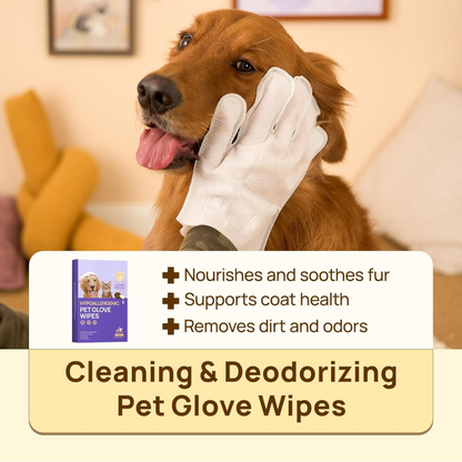 PurePaws Deodorizing Pet Glove Wipes (6 Pack)